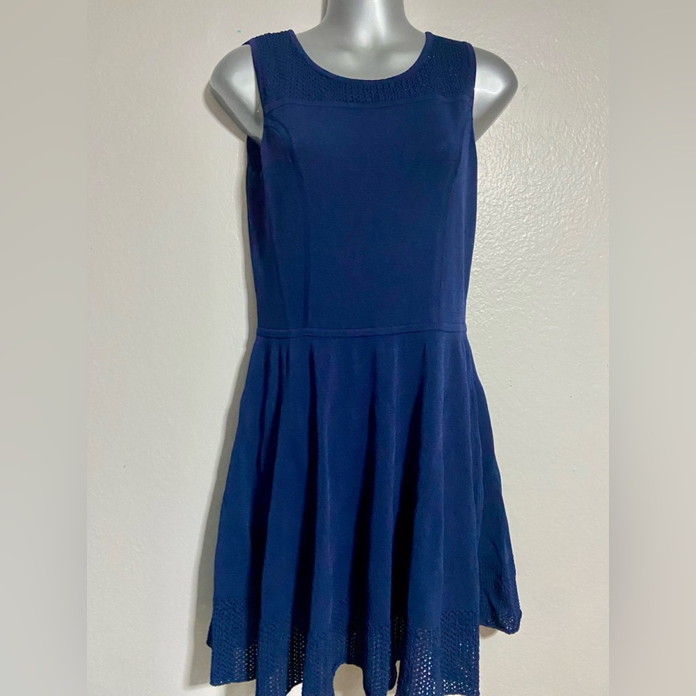 Cynthia Rowley Navy Textured Dress